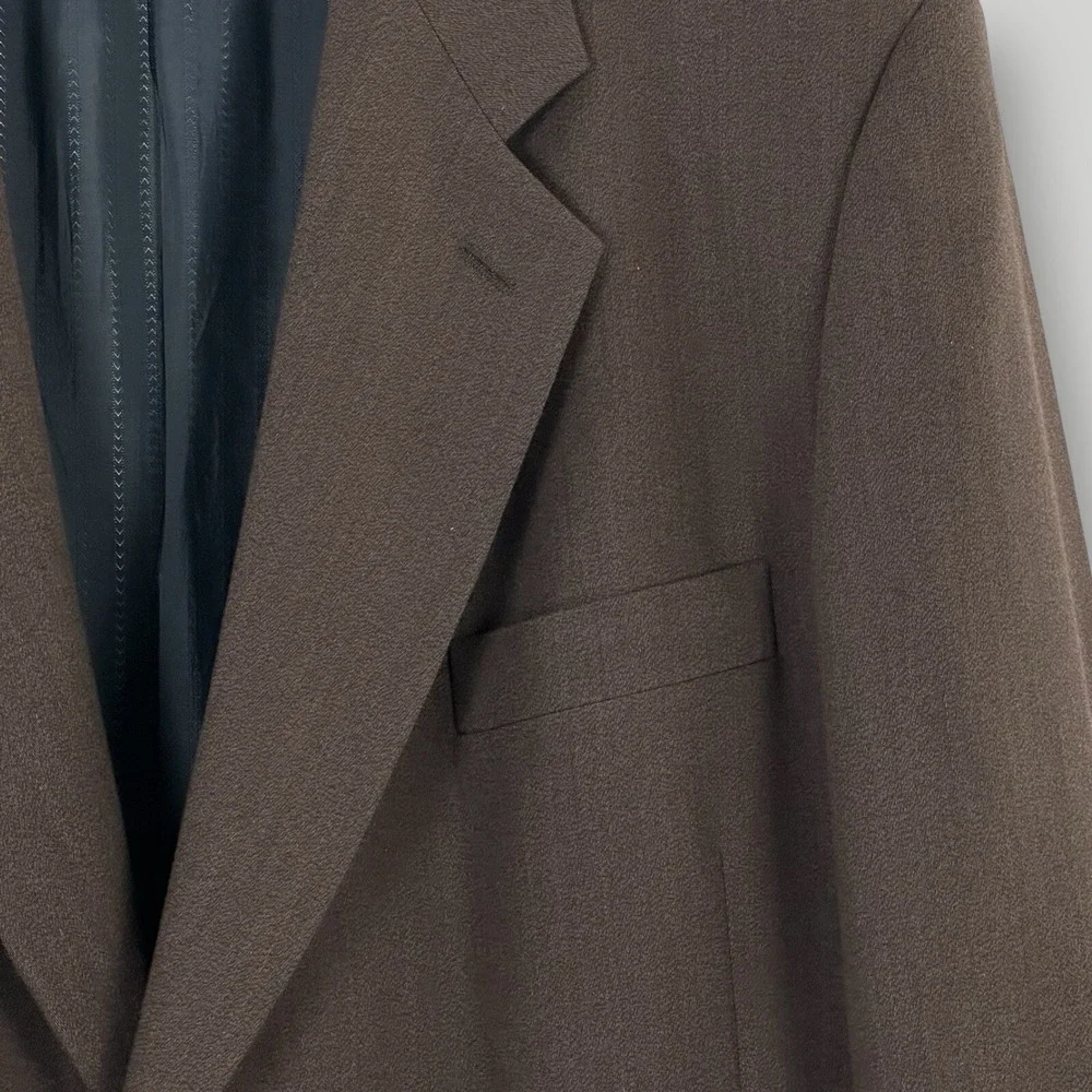Vestimenta SpA Brown Blazer Mens Size Italy 56 (US 40) 100% Pure Wool Sport Coat